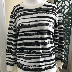 Ann Taylor Sequins sweatshirt/cardigan